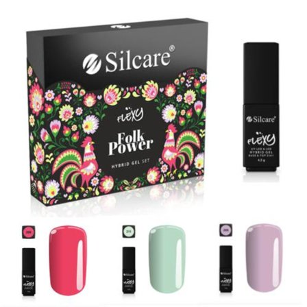 4-pak - Gel polish - Flexy - Folk power sæt UV-gel/LED