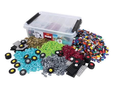 PLUS PLUS PLUS PLUS Mini med hjulchassi 2650/fp - Lyreco - Skola och förskola - Lekmaterial - Bygglek, konstruktion och mosaik