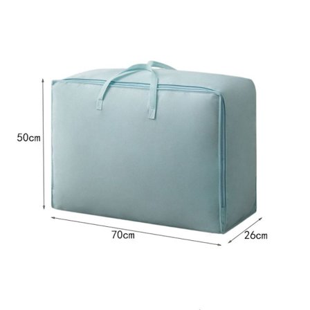 Quilt Opbevaringspose Tøj Opbevaringspose BLÅ 70X50X26CM