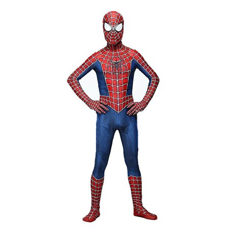 Spiderman Cosplay Kostyme Barn Gutt Karneval Fest Jumpsuit