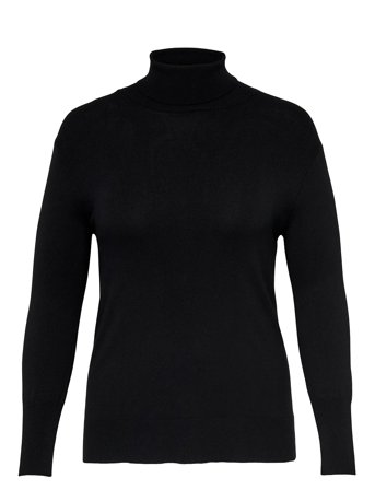 Carvenice Life Ls Roll Pullover Noos Black ONLY Carmakoma