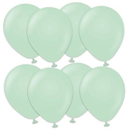 Premium Små Latexballonger Macaron Green