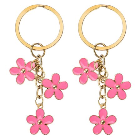 10 stk blomsternøkkelringer for kvinner, nøkkelringanheng nøkkelringdekorasjon for jenter, beste gave til kvinner nøkkelpungtilbehør
