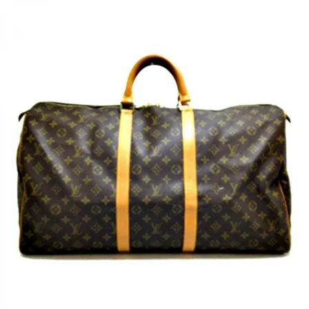 Louis Vuitton Vintage Pre-owned Keepall 55 Monogram Tas , Bruin , Dames , Maat: ONE Size Vintage Tassen