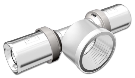 LK Systems PressPex 1876576 T-koppling invändig gänga, avstick 25 x 15 x 25 mm, Installation