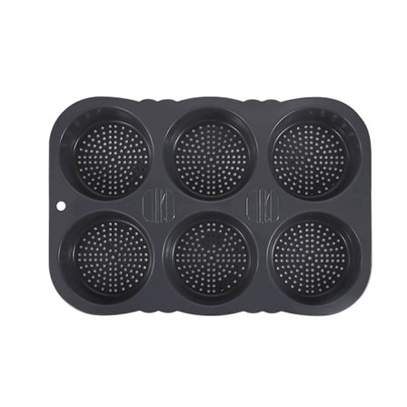 Hamburgerbrödsform, Rund Silikon Hamburgerbrödsform 10 cm Ø - För