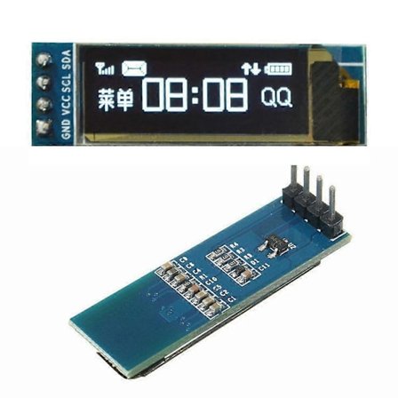 1 kpl C I2C 0.91 128x32 Sininen Oled Lcd Moduuli 3.3v 5v PI:lle
