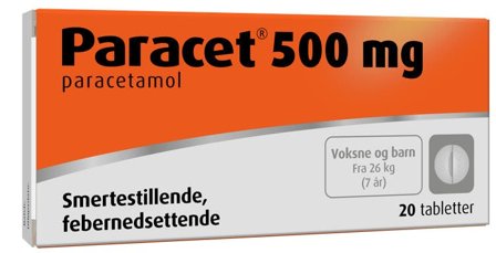 Paracet 500 mg tabletter 20 stk