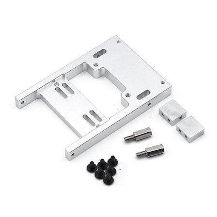1/16 RC Bil Metall Styrservo Lager Uppgradering Fast Monteringsfäste för B1 B14 B16 B24 C24 C14 RC Bil-silver