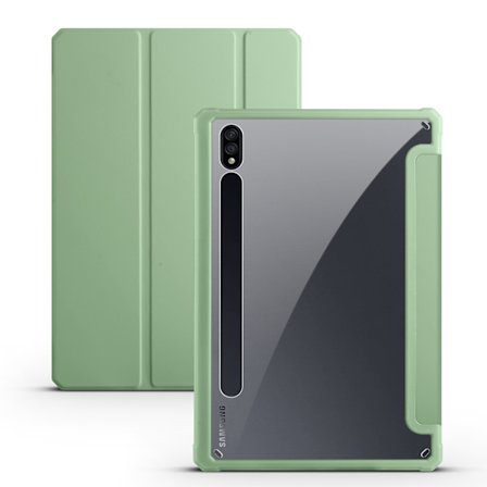 deksel for Samsung Galaxy Tab S9 Plus/S9 Fe Plus Akryl nettbrett beskyttelsesdeksel grønn
