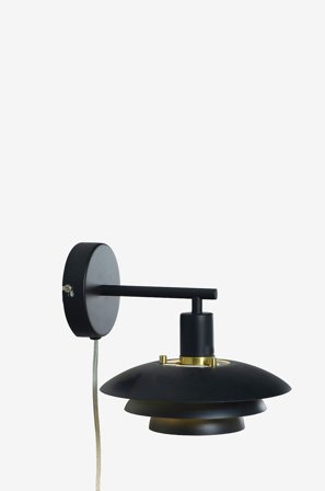 Aneta Lighting - Vägglampa Epsilon - Svart - Vägglampor - Från Homeroom