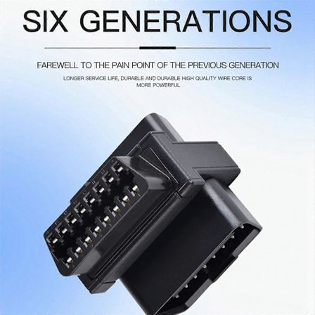 Bil Mini OBD2 En Minut Två Förlängningskabel Fordon Universal 16-Pin Core Splitter Ansluten till