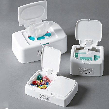 Tryk-type Vådserviet Dispenserboks, Vådservietter Med Låg, Vådservietboks Med Låg Til At Holde Servietterne Friske Og Støvfri