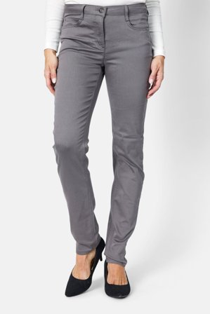 BRANDTEX - Madelaine Superstretch Jeans - Grå - Straight Fit
