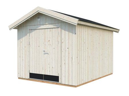 Palmako Martin Förråd 9,5 m²/inv. 8,4 m², obehandlad, Stugor & förråd