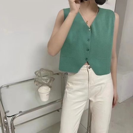 Slingväst med V-ringad GRÖN GRÖN