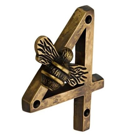 Bihusnummer Skylt Mässing Bi Husnummer Metallhantverk Moder