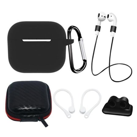 [5-Pack] Airpods 3 Tillbehör Set - Svart