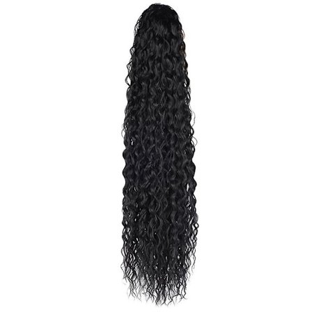 Kiharallinen hiuslisäke poninhäntä naiselle - Hiusten pidennykset, punokset, kihara hiuslisäke, aaltoileva peruukki