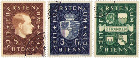Liechtenstein 1939 - MICHEL 183-185 - Stemplet