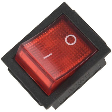 1 x keinu/kytkin ON/OFF 4-napainen 15A/250V 20A/125V AC 28x22mm