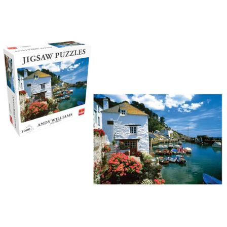 Puzzle Polperro 1000pcs- Fiskarby Pussel Multifärg