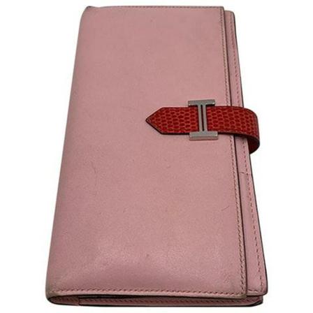 Hermès Vintage, Pre-obned Béarn wallet Roze, Dames, Maat:ONE Size