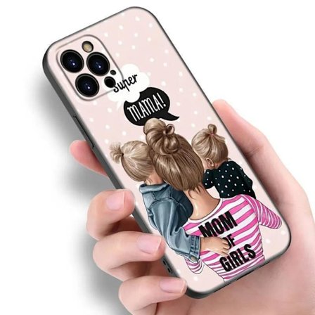 Mamma till flickor mors dag present supermamma iPhone 13 12 Pro Max Mini MultiColor iPhone 13 Mini