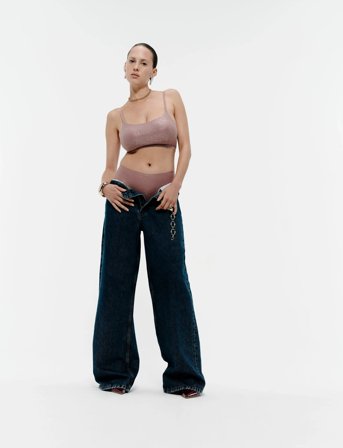 CHANTELLE Softstretch Padded Bralette / Shimmer Print - Pink - XL/XXL