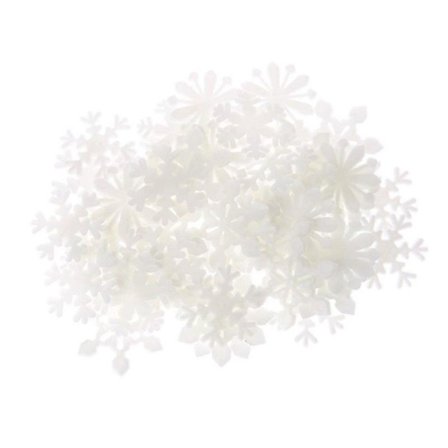 100 st Luminous Stickers Jul Luminous Snöflingor 3D Väggdekaler Väggklistermärken Fluorescerande Väggklistermärken Klistermärken för Sovrum Barnrum