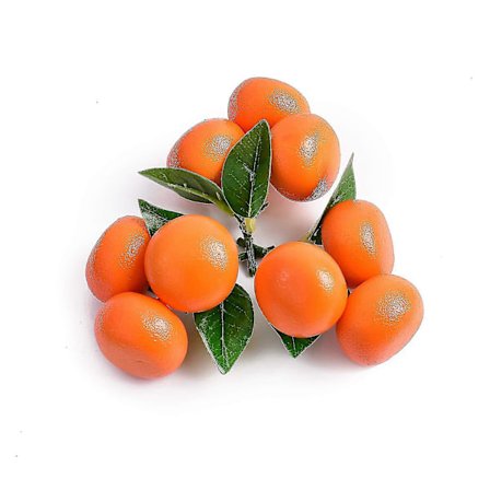 Billigt engros 3 stk. Kunstig frugt Mini Mandarin Orange Simulation Falsk Livagtig Til Hjem Fest Køkken Festival Dekoration