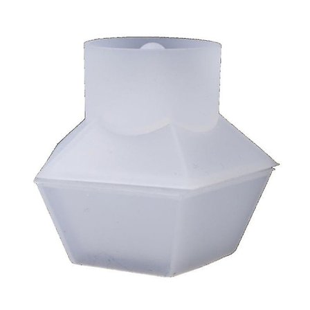 Gaveeske Silikonform DIY Krystall Epoksyform Smykker Pentagon Oppbevaringsbokser UV Resin Håndverk Laging