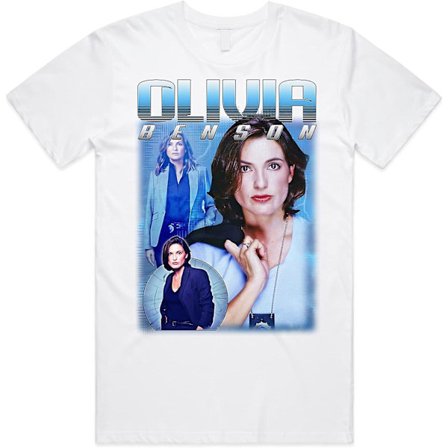 Olivia Benson Homage Top Us Tv Show Law And Order Elliot Gift Herr T-shirt för kvinnor