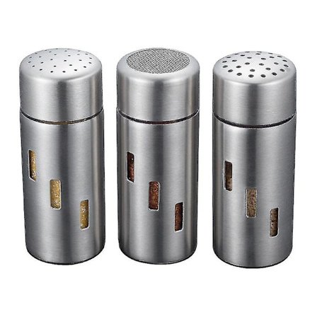 Tomme Krydderi Opbevaringsbeholdere, med Låg til Krydderi, Salt, Peber