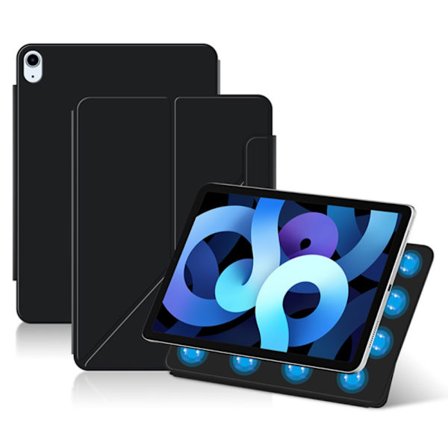 SKALO iPad Air 11 (2024) Magneettinen taittuva kotelo magneettisella takaosalla - Musta
