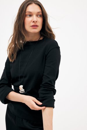 NA-KD Oversized långärmad t-shirt - T-shirts - Svart - L