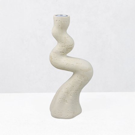 Kynttilänjalka, Hartsi, Beige, 10.5x7x23.5 cm