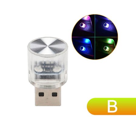1x Mini Glödlampa Tillbehör USB LED Bil Inredning Neon