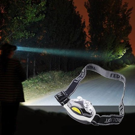 Mini LED-otsalamppu 3-tilainen otsavalaisin vaellukseen ja pyöräilyyn