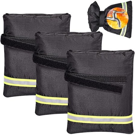 3 pakkaselta suojaavaa hanansuojusta heijastinnauhalla, 22 cm x 18 cm (uni