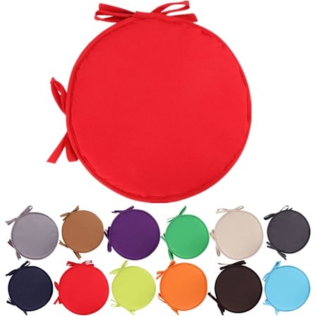 Farverige indendørs/udendørs stol hynder runde sædehynder have terrasse hjem hynder - diameter 30cm/38cm, terrasse møbler hynde betræk, runde sæ