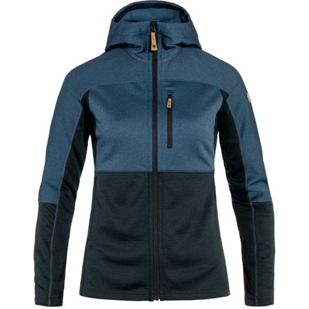 Fjällräven Dam's Abisko Trail Fleece in Dark Navy/Indigo Blue | Size: XS, Polyester