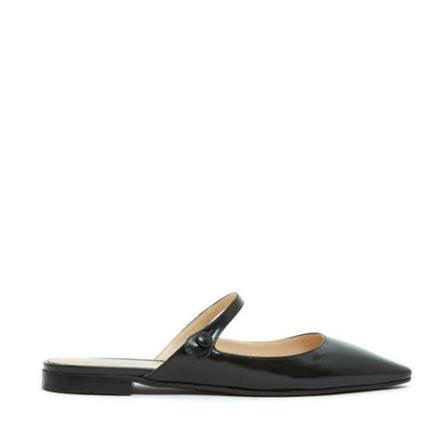 Prada Vintage Pre-owned Leather Mules , Zwart , Dames , Maat: 39 EU Vintage Schoenen