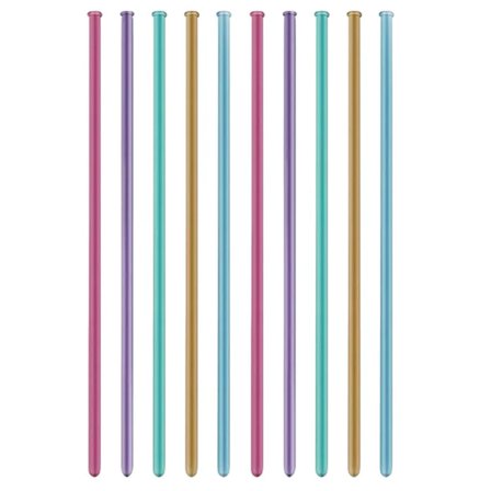 Modelleringsballonger Krom Med Pump 10-pack - Partyninja.se
