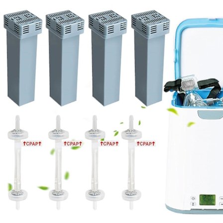 50 % rabatt, for Soclean 2 filter Sc1200 patronsett - 4 pakning for effektiv Cpap-rengjøring Rask frakt