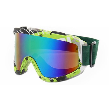 Store Ski Goggles med farverig linse, anti-kollision, anti-genskin linse, udendørs sportssne, snowboard til snowboarding og skiløb