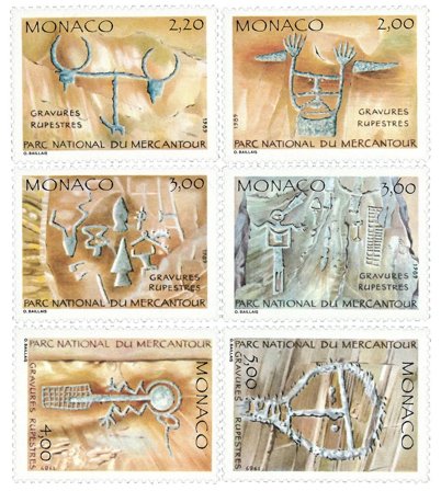 Monaco 1989 - YT 1663/68 Runer - Postfrisk sæt - Postfrisk sæt