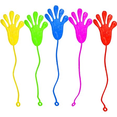 Paket med 48 elastiska klibbiga hand-leksaker, bästa presenter till barnkalas, födelsedagar