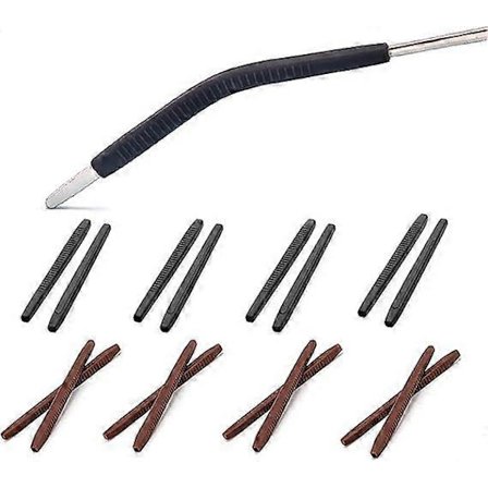 8 par brilleøreknotter Endegrep Sklisikre silikon ørekroker