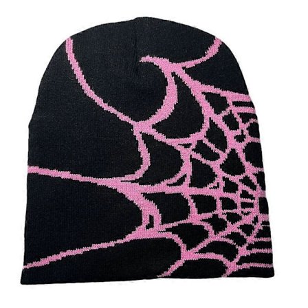 Y2k Hue Spider Web Hat Y2k Strikket Hue Skullies Hue Spider Web Hue Baggy Slouchy Hue Hovedbeklædning
